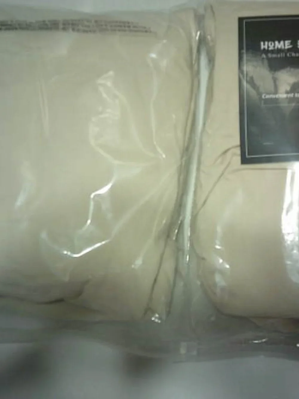 LOT 2 NEW HOME BEDDING BOX SPRING COVERS BEIGE CREAM COLOR 4 WAY STRETCH FULL SZ